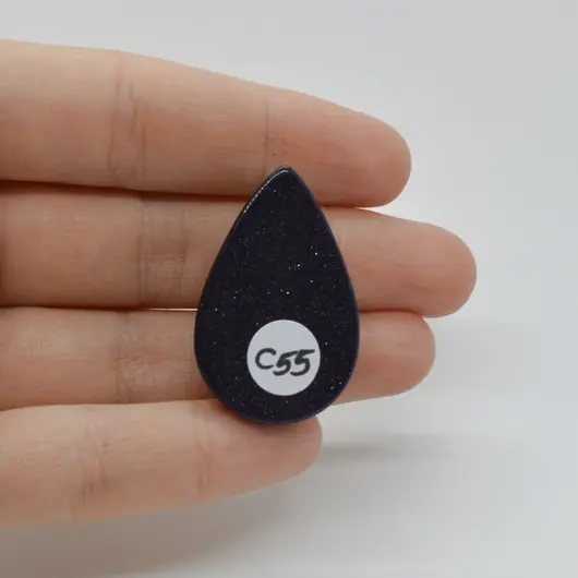 Cabochon Goldstone Albastru 35x23x6mm C55, imagine 2