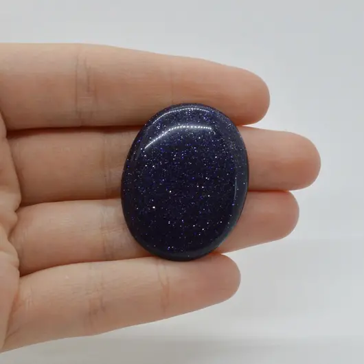 Cabochon Goldstone Albastru 35x28x5mm C121