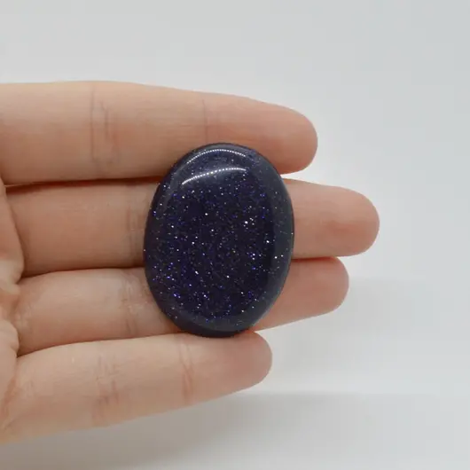 Cabochon Goldstone Albastru 36x28x7mm C106