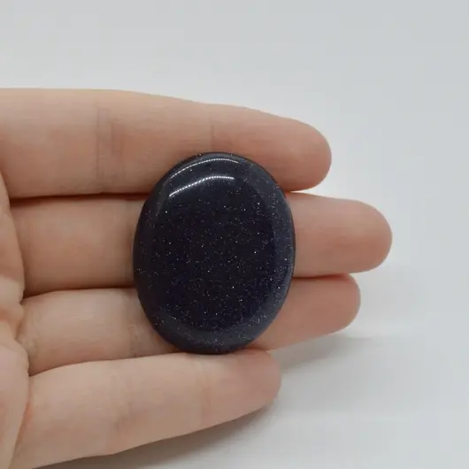 Cabochon Goldstone Albastru 36x29x6mm C8