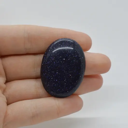 Cabochon Goldstone Albastru 37x28x6mm C126