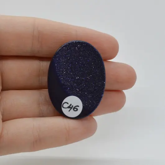 Cabochon Goldstone Albastru 37x28x6mm C46, imagine 2
