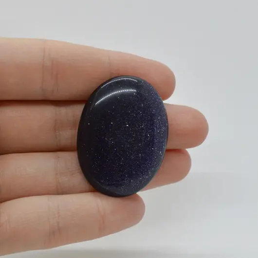 Cabochon Goldstone Albastru 37x28x6mm C46