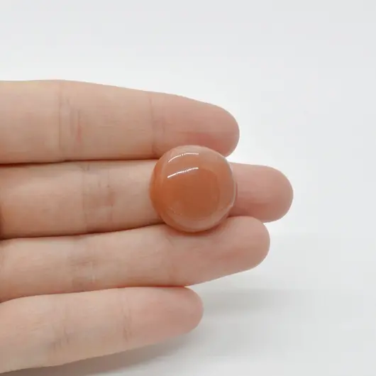 Cabochon Piatra lunii piersica 20x20x9mm C106