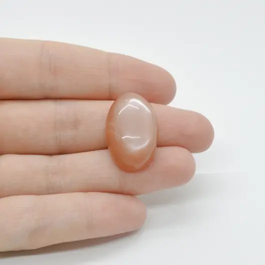 Cabochon Piatra lunii piersica 24x16x8mm C7