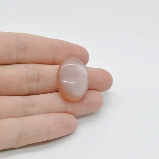 Cabochon Piatra lunii piersica 24x18x7mm C52