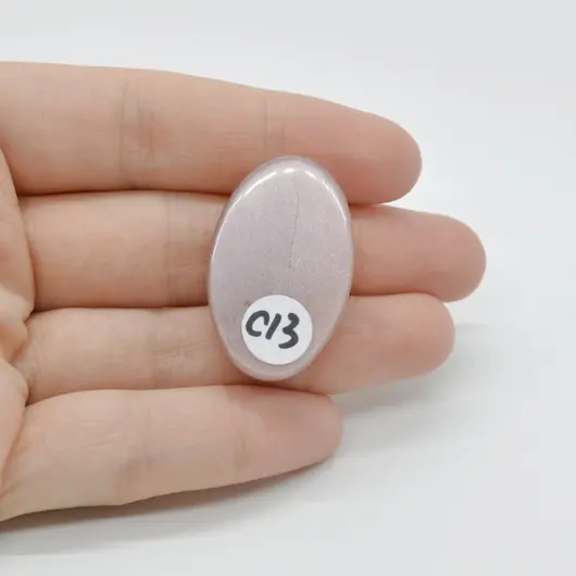 Cabochon Piatra lunii piersica 32x21x7mm C13, imagine 2
