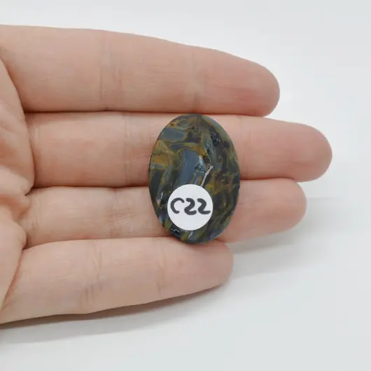 Cabochon Pietersit 29x20x4mm C22, imagine 2