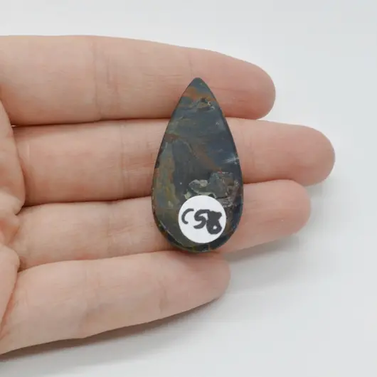 Cabochon Pietersit 37x19x5mm C58, imagine 2