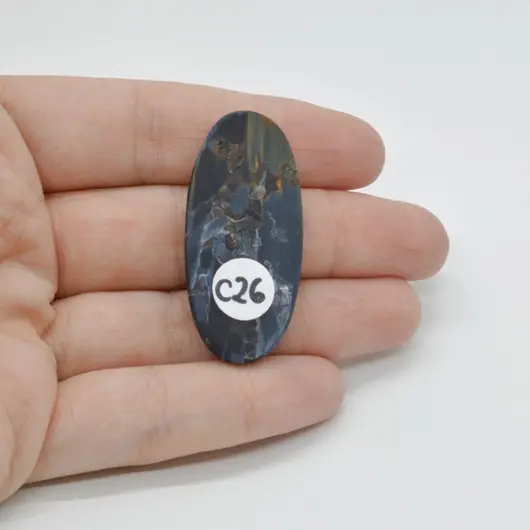Cabochon Pietersit 41x19x6mm C26, imagine 2