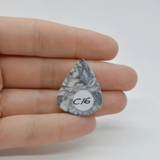Cabochon Pinolith 27x22x5mm C16, imagine 2