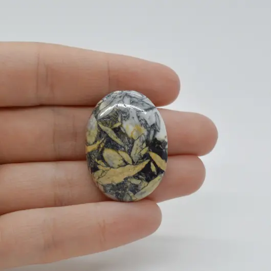 Cabochon Pinolith 32x24x6mm C63