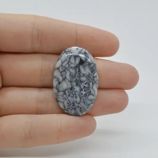 Cabochon Pinolith 33x22x5mm C8