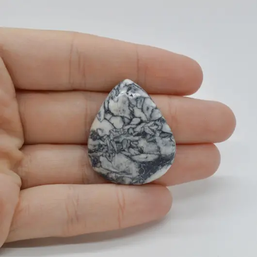 Cabochon Pinolith 33x27x6mm C35