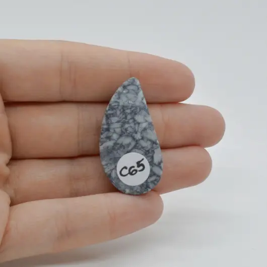 Cabochon Pinolith 35x18x5mm C65, imagine 2