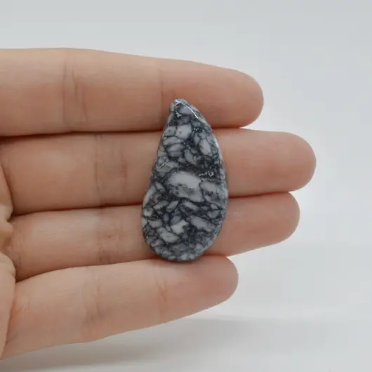 Cabochon Pinolith 35x18x5mm C65