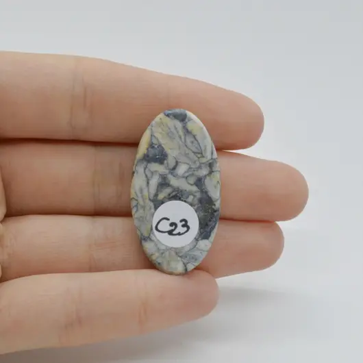 Cabochon Pinolith 36x20x6mm C23, imagine 2