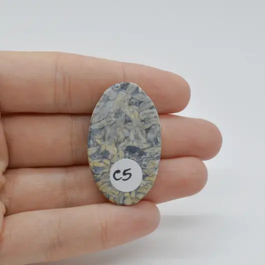 Cabochon Pinolith 37x26x6mm C5, imagine 2