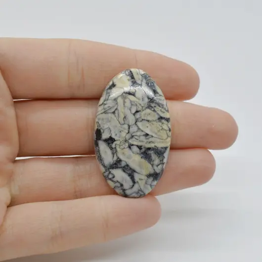 Cabochon Pinolith 40x23x5mm C1