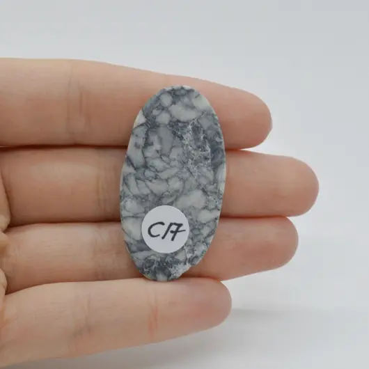 Cabochon Pinolith 41x22x5mm C17, imagine 2