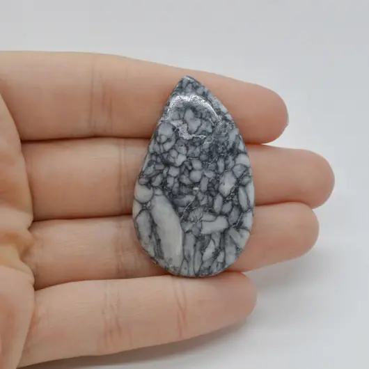 Cabochon Pinolith 43x26x5mm C34
