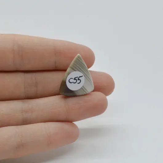 Cabochon Flint Polisat 22x19x5mm C55, imagine 2
