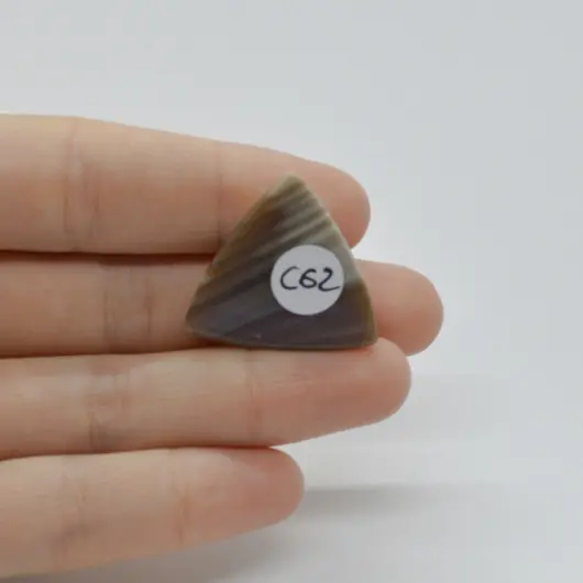 Cabochon Flint Polisat 26x25x5mm C62, imagine 2