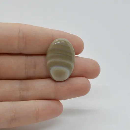 Cabochon Flint Polisat 27x18x6mm C57