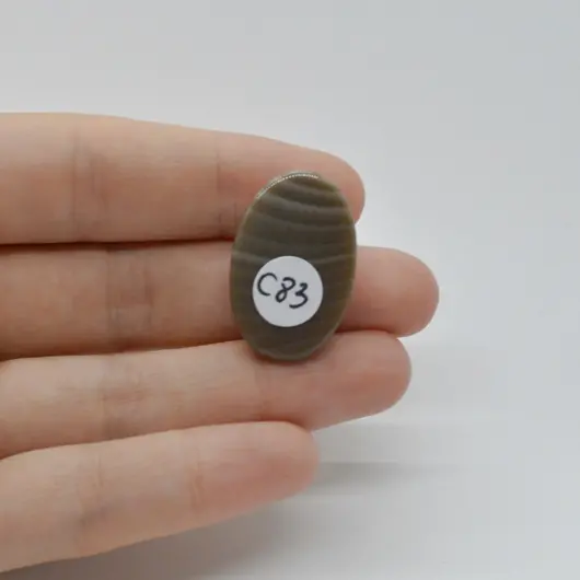 Cabochon Flint Polisat 27x18x7mm C83, imagine 2