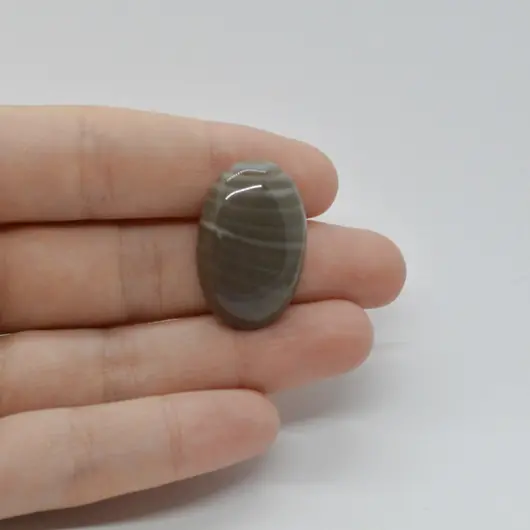 Cabochon Flint Polisat 27x18x7mm C83