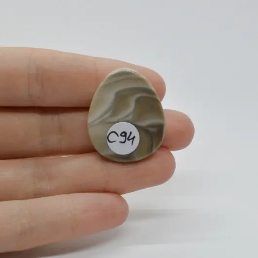 Cabochon Flint Polisat 29x24x5mm C94, imagine 2