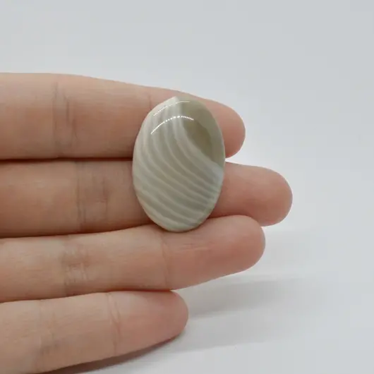 Cabochon Flint Polisat 30x20x5mm C15