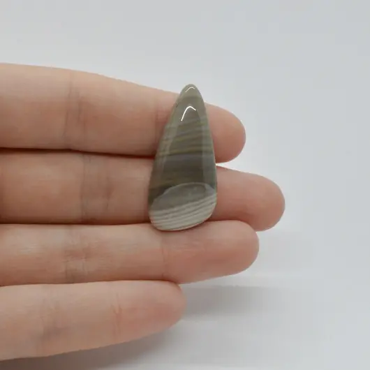 Cabochon Flint Polisat 33x16x6mm C67