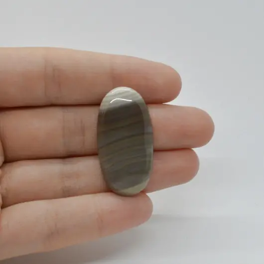 Cabochon Flint Polisat 34x18x6mm C85