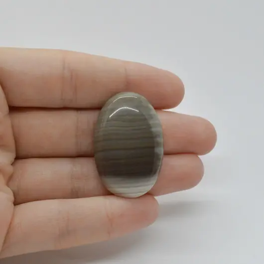 Cabochon Flint Polisat 34x23x6mm C80
