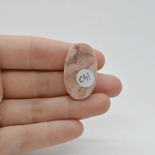 Cabochon Rodocrozit 32x18x5mm C41, imagine 2