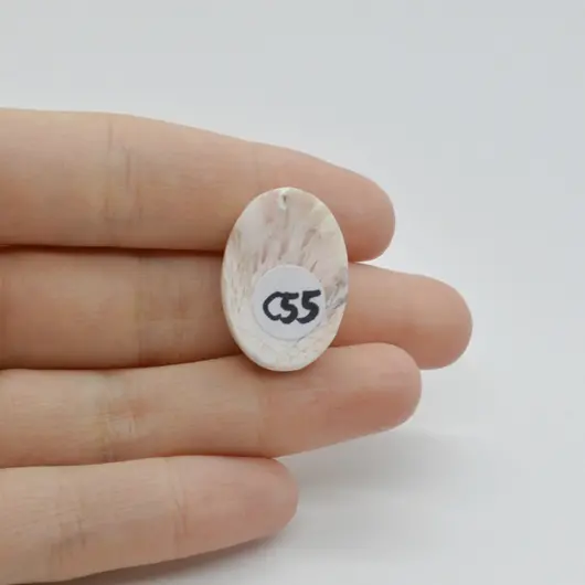 Cabochon Scolecit A+ 25x17x7mm C55, imagine 2