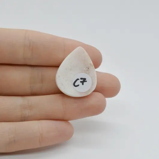 Cabochon Scolecit A+ 26x21x6mm C7, imagine 2