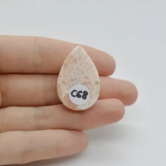 Cabochon Scolecit A+ 31x21x9mm C68, imagine 2