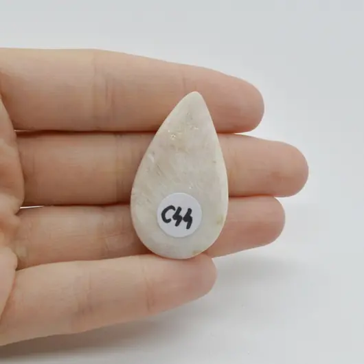Cabochon Scolecit A+ 38x22x8mm C44, imagine 2
