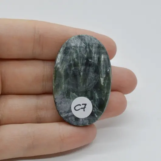 Cabochon Serafinit 43x28x6mm C7, imagine 2