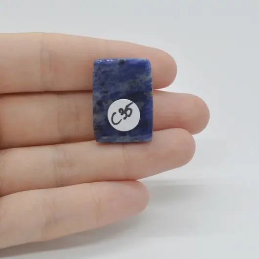Cabochon Sodalit 26x18x7mm C35, imagine 2