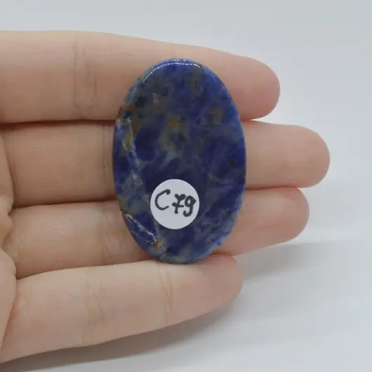 Cabochon Sodalit 42x27x7mm C79, imagine 2