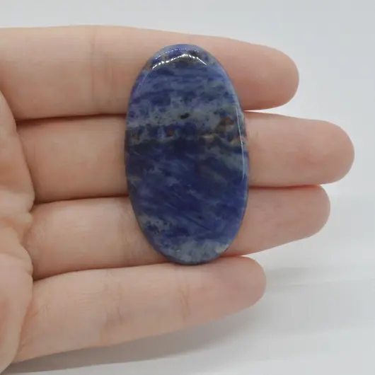 Cabochon Sodalit 46x25x6mm C47