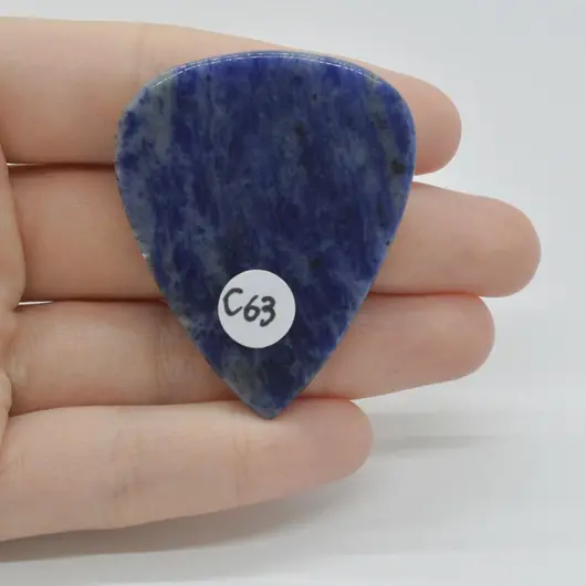 Cabochon Sodalit 48x39x7mm C63, imagine 2