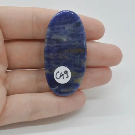 Cabochon Sodalit 50x25x7mm C49, imagine 2