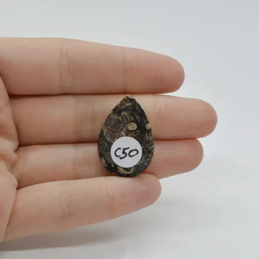 Cabochon Agat Turitela 27x18x6mm C50, imagine 2