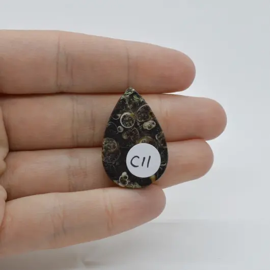 Cabochon Agat Turitela 29x19x5mm C11, imagine 2