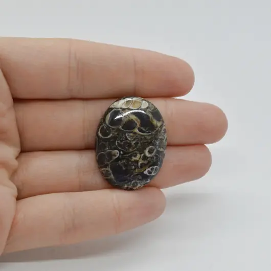 Cabochon Agat Turitela 29x22x6mm C91