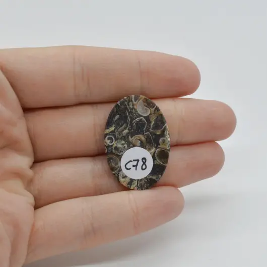 Cabochon Agat Turitela 30x20x4mm C78, imagine 2